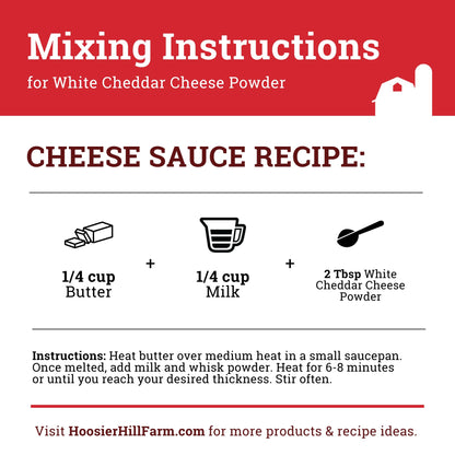 Hoosier Hill Farm White Cheddar Cheese Powder, 1 Pound