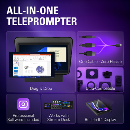 Elgato Prompter, Teleprompter with Built-in Screen Elgato