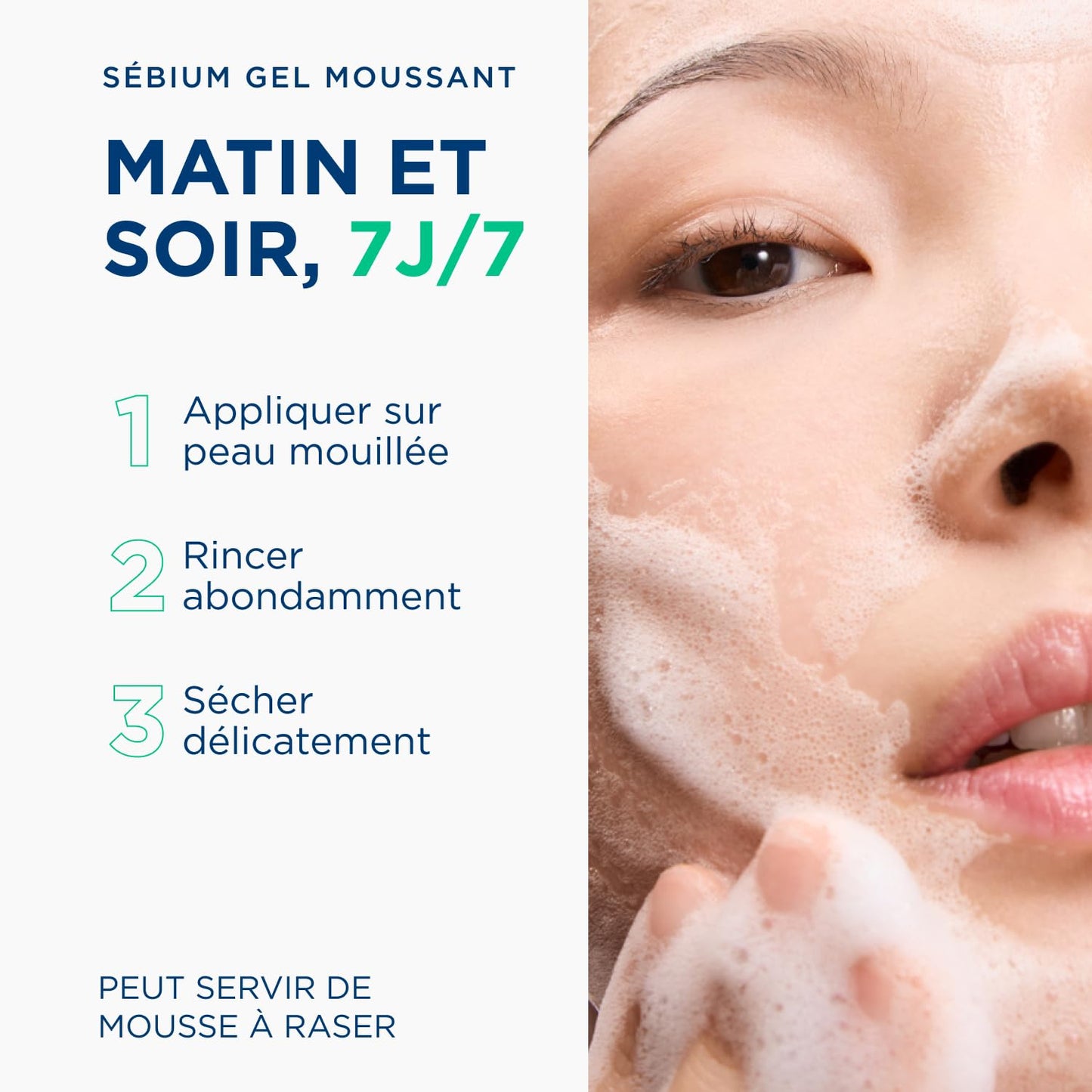 Bioderma Sébium Foaming Gel Gentle Face Cleanser Pump, Makeup Removing Cleanser, Skin Purifying Face Wash for Combination to Oily Skin - Available at All In One Marketplace Canada