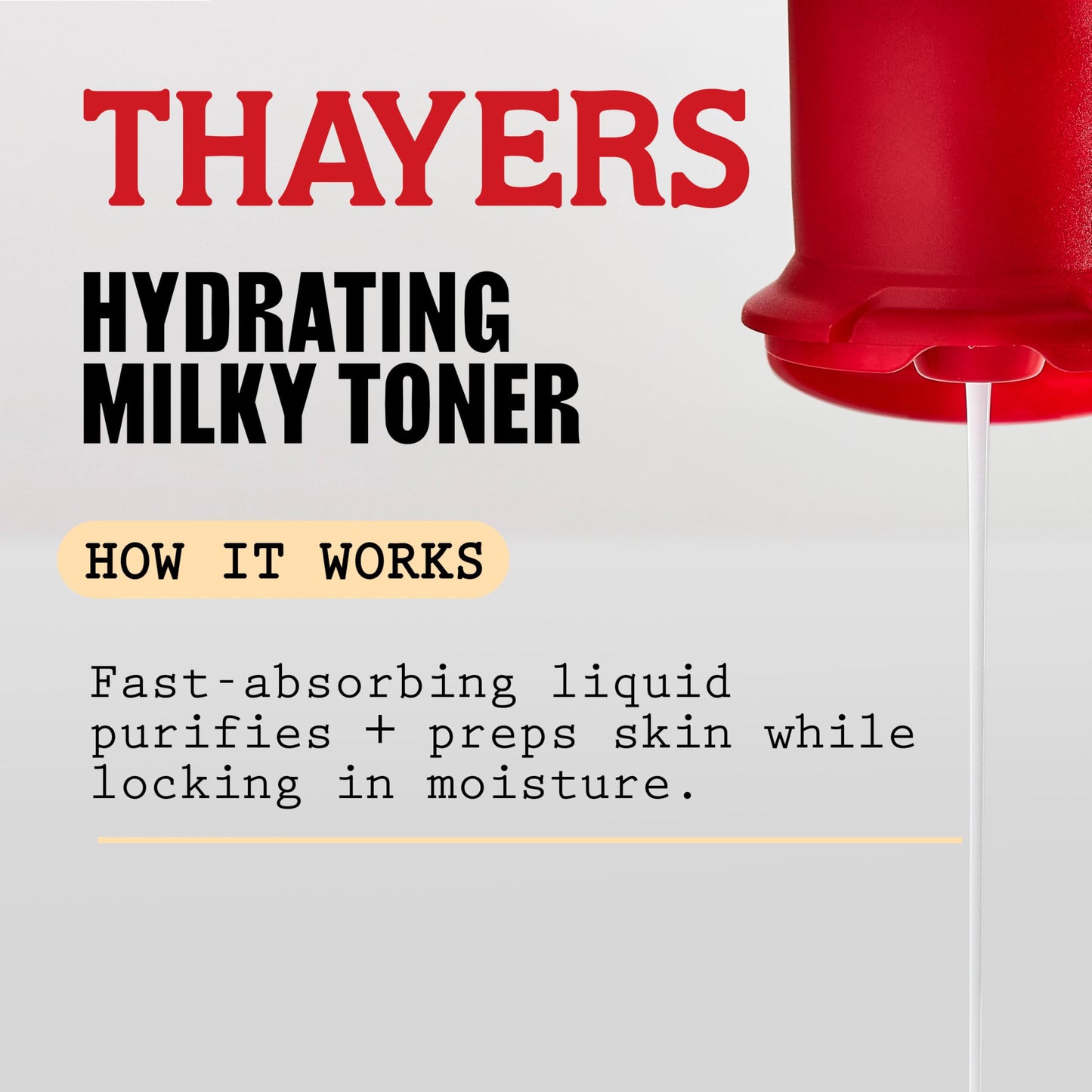Thayers Milky Face Toner, With Hyaluronic Acid and Snow Mushroom, No Alcohol, Glass Skin, 48 Hour Hydration, For A Dewy And Hydrated Look, From Dry to Oily Skin Types, Vegan, Cruelty Free, 355ml - Available at All In One Marketplace Canada