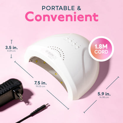 UV LED Nail Lamp, SUNUV Gel Nail Light for Nail Polish UV Dryer with 3 Timers SUNone - Available at All In One Marketplace Canada