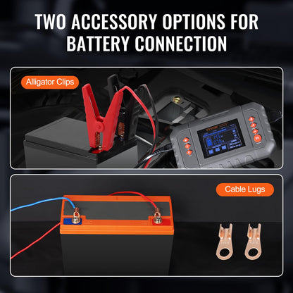 VEVOR Smart Battery Charger, 35-Amp, Lithium LiFePO4 Lead-Acid (AGM/Gel/SLA) Car Battery Charger with LCD Display, Trickle Charger Maintainer Desulfator for Boat Motorcycle Lawn Mower Deep Cycle VEVOR