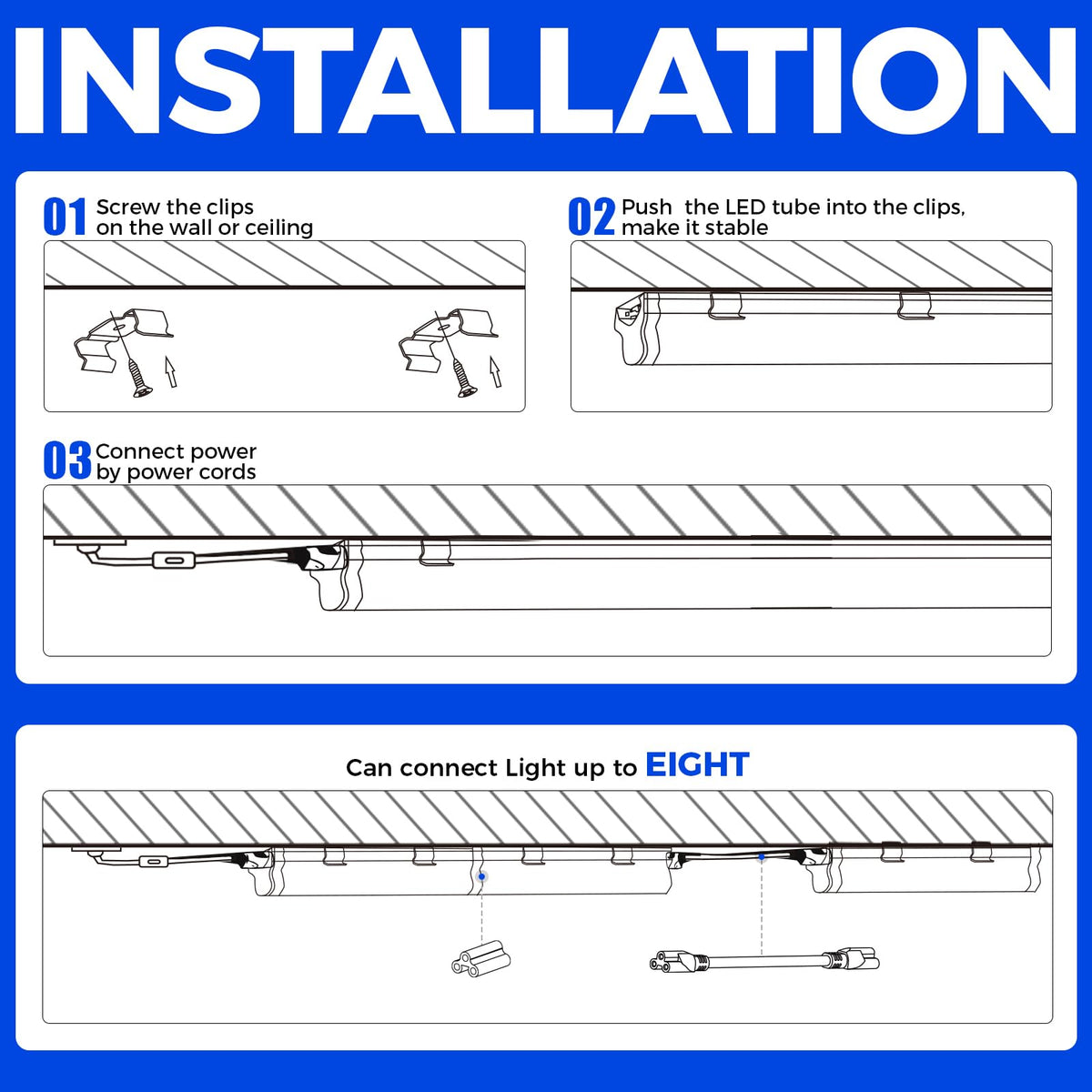 Barrina UV LED Blacklight Bar, 22W 4ft, T5 Integrated Bulb for Glow Party 🍁 All In One Marketplace Canada