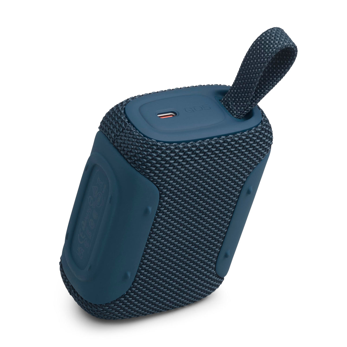 JBL Go 5 - Ultra-Portable Waterproof & Drop-Proof Speaker with JBL Legendary Sound & Ambient Edge Lighting, AirTouch Instant Stereo Pairing or Link Multiple Compatible Speakers via Auracast™ (Blue)