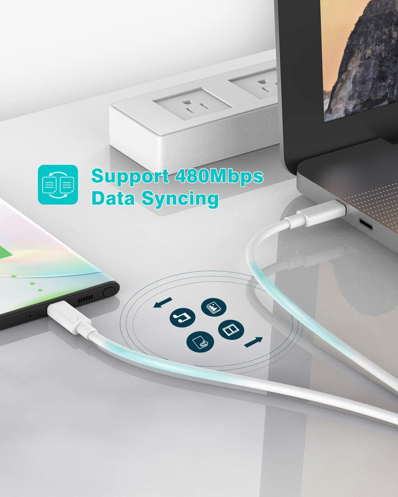 IFEART 70W USB C Charger Compatible with MacBook Air 13/15 inch (2018-2025) and Pro 13/14/15/16 inch (2016-2024), Includes 6.6ft/2M Type C Cable - Available at All In One Marketplace Canada