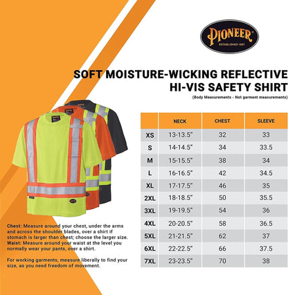 Pioneer High Vis Shirt for Men - Safety T-shirt - Class 2