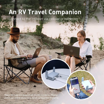 GL.iNet GL-MT3000 (Beryl AX) Pocket-Sized Wi-Fi 6 Wireless Router WiFi, Travel WiFi Router, Portable Internet Router & Wireless Access Point, VPN router for Public WiFi/Business/Moblie/RV/Cruise/Plane - Available at All In One Marketplace Canada