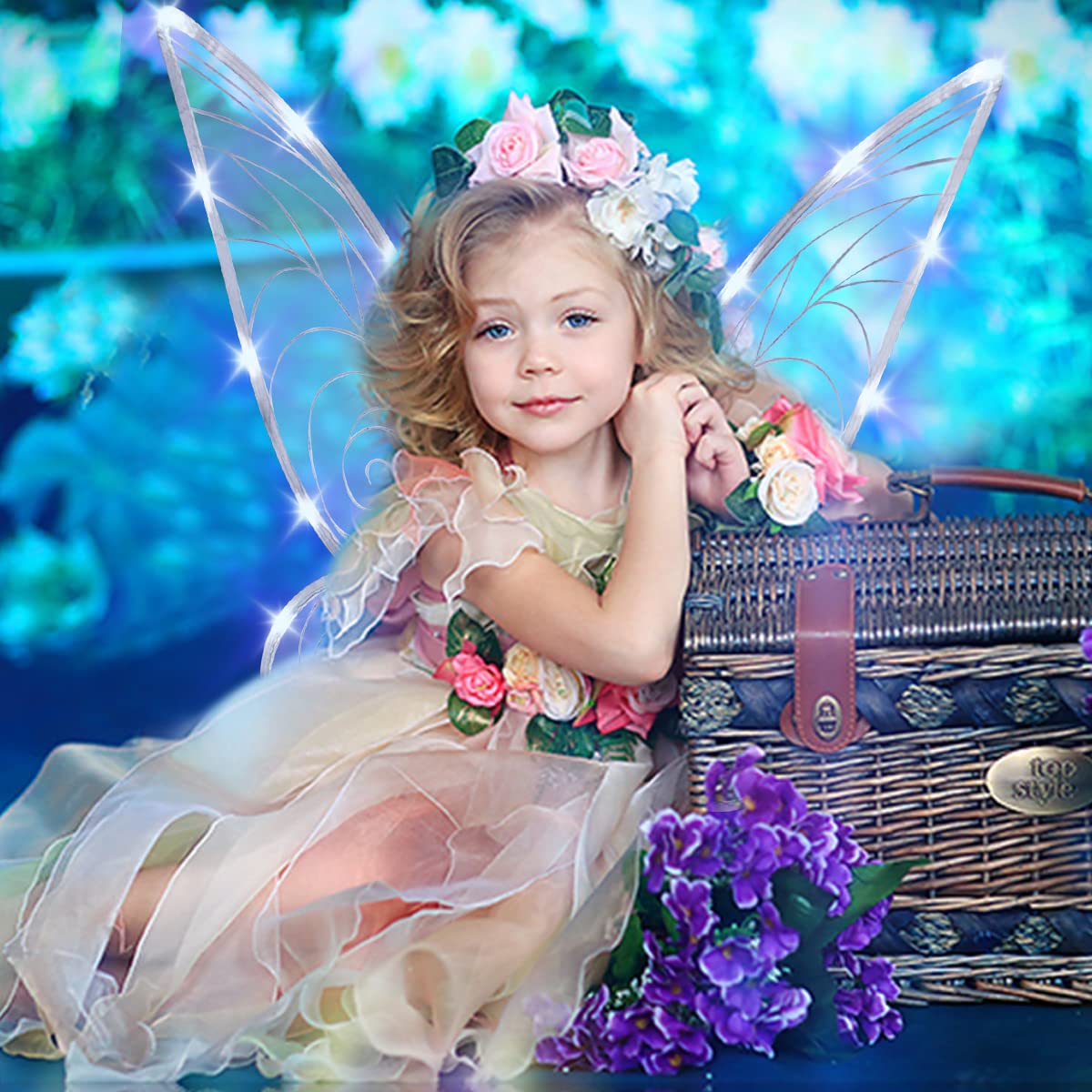 Light up Fairy Wings for Adults,LED Butterfly Wings for Girls Women,Halloween Costume, Christmas Gift for Kids 🍁 All In One Marketplace Canada