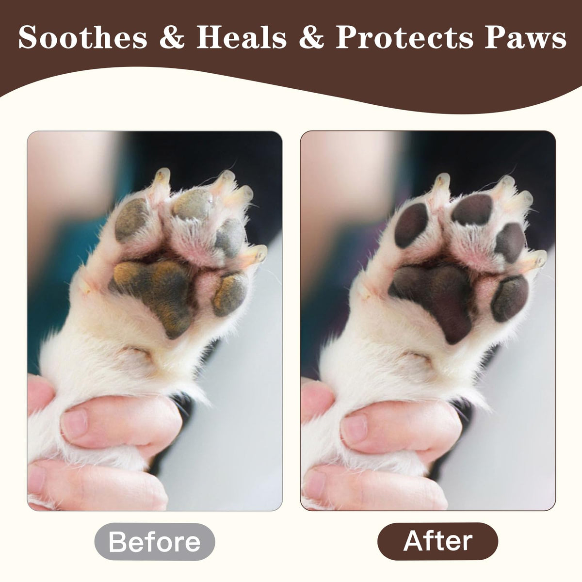 Dog Paw Balm Stick(2.4oz) | Natural Paw Protection for Dogs | Dog Essentials for Dog Winter Dry Cracked Dog Paw & Nose | Dog Gift Accessories for Pets | Dog Stuff with Shea Butter & Beewax 🍁 All In One Marketplace Canada