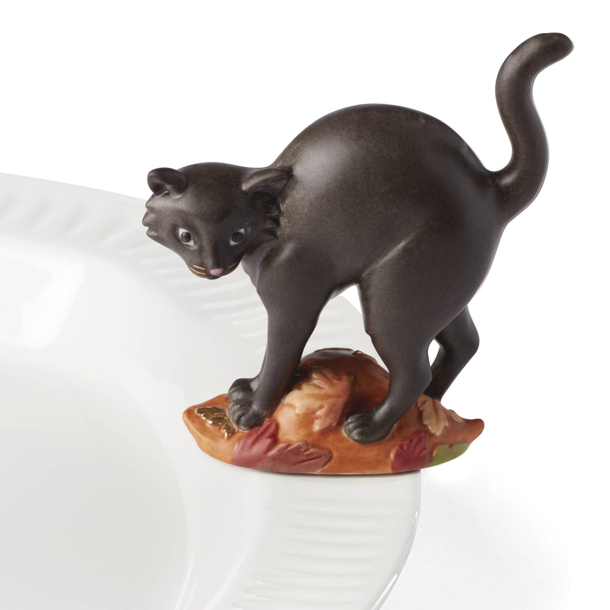 Lenox Profile Poppers Spooky Black Cat Halloween Figurine