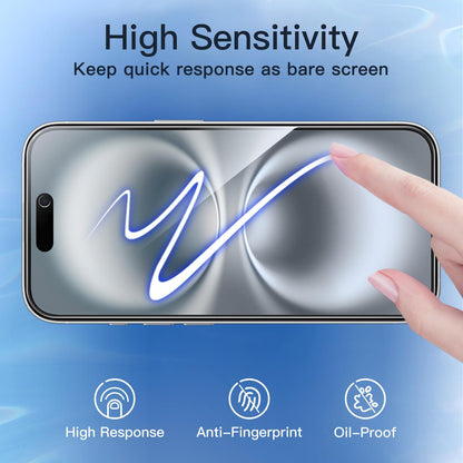 JETech Privacy Screen Protector for iPhone 16 6.1-Inch, Anti-Spy Tempered Glass Film with Easy Installation Tool, 2-Pack - Available at All In One Marketplace Canada
