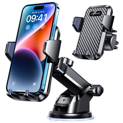 VANMASS [85+LBS Strongest Suction & Military-Grade] 2026 Ultimate Car Phone Holder [Patent & Safety Certs] Cell Mount Truck Stand Cradle for Dashboard Windshield Vent for iPhone 17 Pro Max 16 15 14 - Available at All In One Marketplace Canada