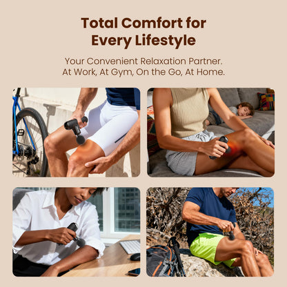 BOB AND BRAD Q2 Mini Massage Gun, Powerful Pocket-Sized Massager, Portable Muscle Massage Gun, Ultra Small & Quiet Massager with Carry Case for On The Go Usage, Gifts for Women Men Athletes (Black) - Available at All In One Marketplace Canada