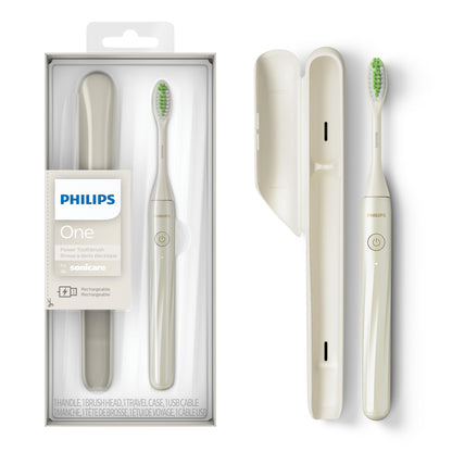 Philips One by Sonicare Rechargeable Toothbrush, 1 Brush Head, White Philips Sonicare