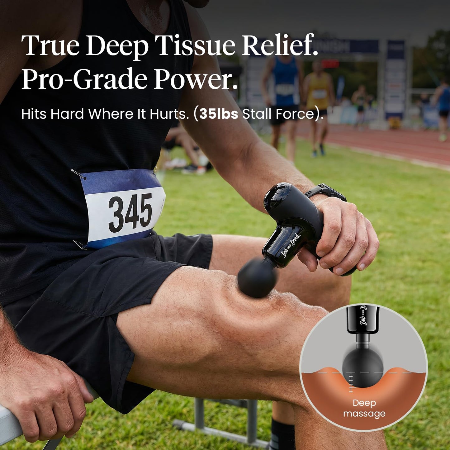 BOB AND BRAD Q2 Mini Massage Gun, Powerful Pocket-Sized Massager, Portable Muscle Massage Gun, Ultra Small & Quiet Massager with Carry Case for On The Go Usage, Gifts for Women Men Athletes (Black) - Available at All In One Marketplace Canada