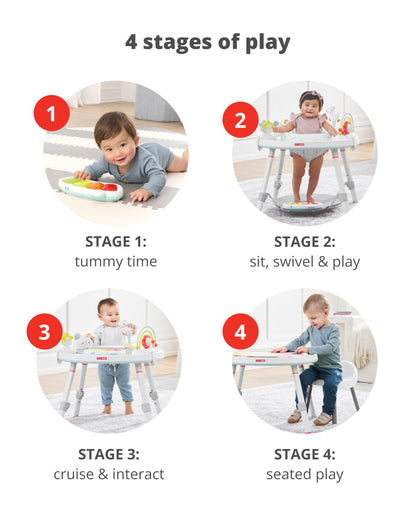 Skip Hop Baby Activity Center: Interactive Play Center with 3-Stage Grow-with-Me Functionality, 4mo+, Silver Lining Cloud 🍁 All In One Marketplace Canada