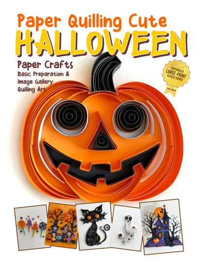 Artisanat en papier : décorations d'Halloween mignonnes en paperolles (quilling) : préparation de base et galerie d'images d'art en quilling