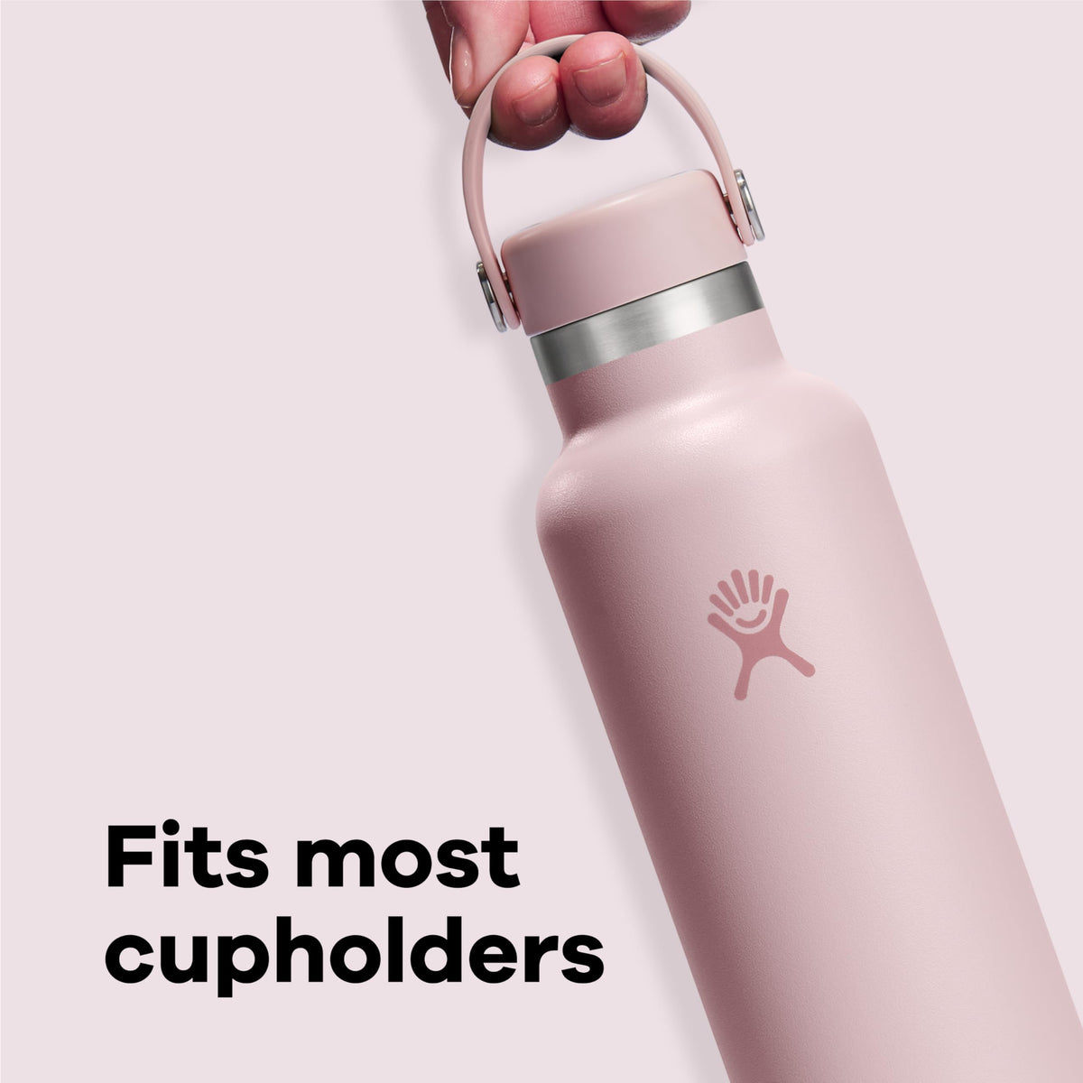 Hydro Flask Stainless Steel Standard Mouth Water Bottle with Flex Cap and Double-Wall Vacuum Insulation,Trillium, 24 Ounces