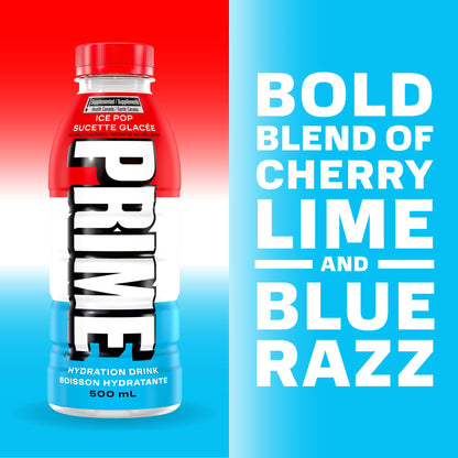 Prime Hydration Drink Ice Pop 12x500ml PRIME HYDRATION