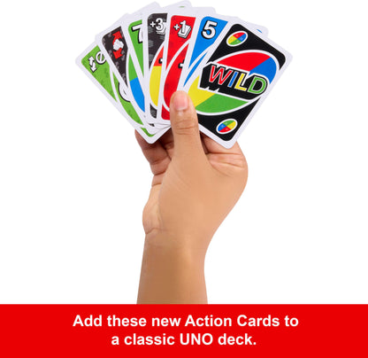 Jeu de cartes UNO Mattel Games avec 2 paquets d'extension et une boîte de rangement en métal