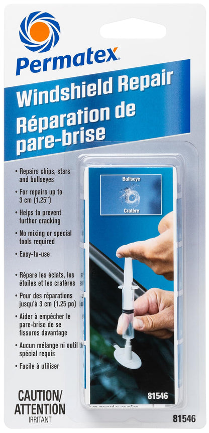 Permatex 81546 Bullseye Windshield Repair Kit, 0.75mL