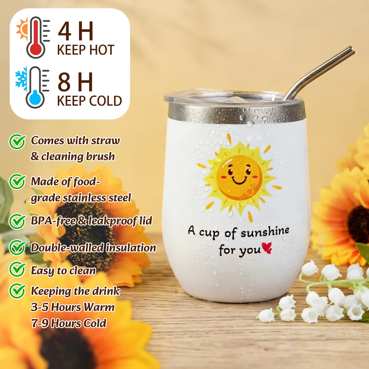 ElatedMore Sunflower Gift Basket for Women,14-Piece Self Care Gift Set 🍁 All In One Marketplace Canada