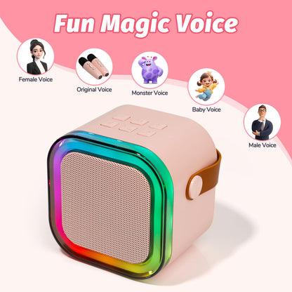 Mini Karaoke Machine for Kids Adults, Speaker with 2 Wireless Microphones 🍁 All In One Marketplace Canada