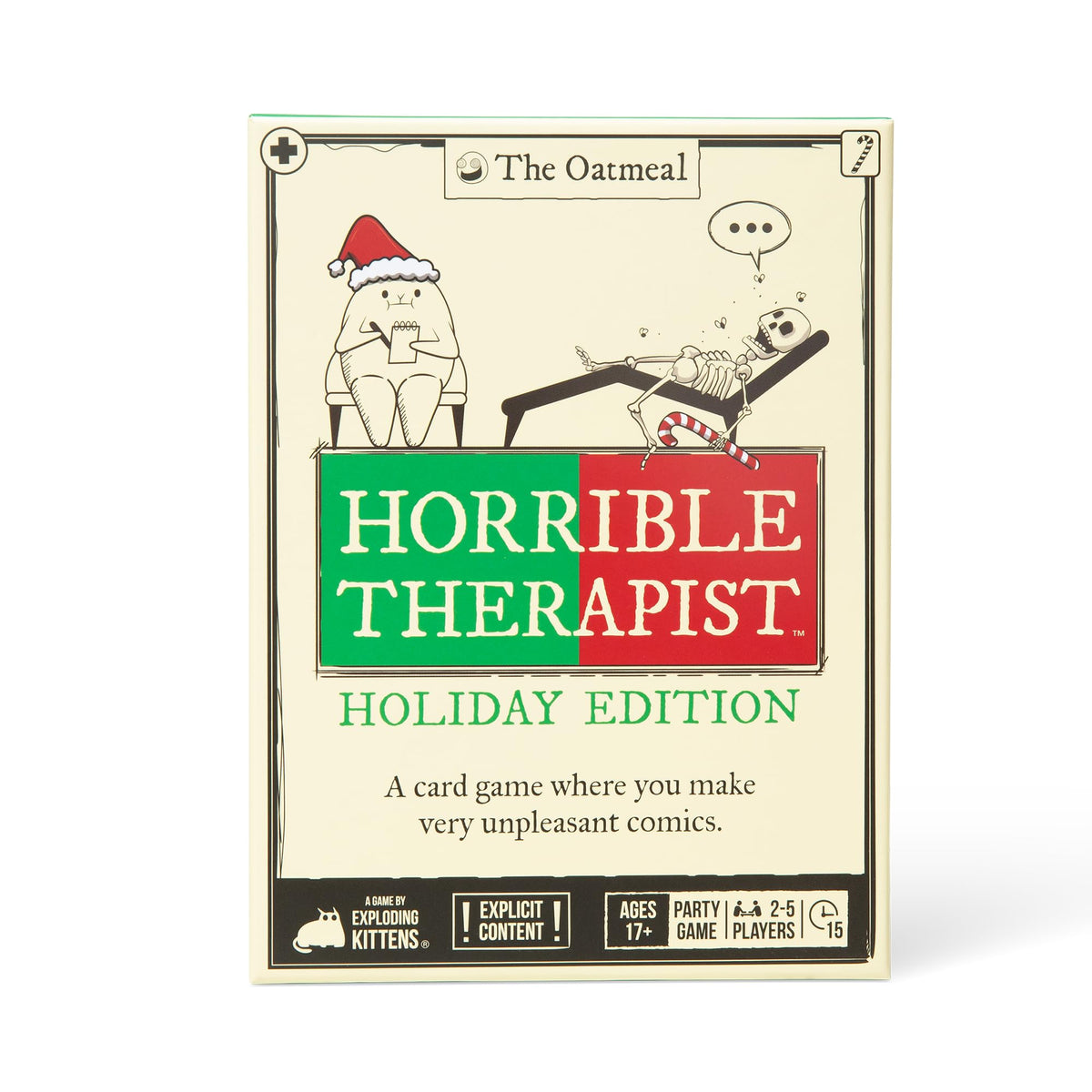 Exploding Kittens Horrible Therapist Holiday Edition, 3-8 Players, Ages 17+ 🍁 All In One Marketplace Canada
