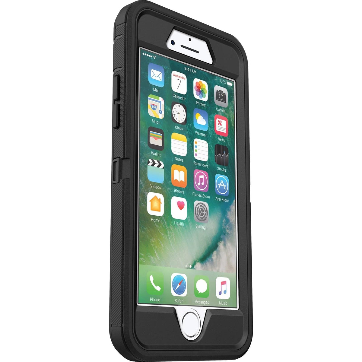OtterBox Defender Series Case for iPhone SE (3rd and 2nd gen) and iPhone 8/7 - Retail Packaging - Black