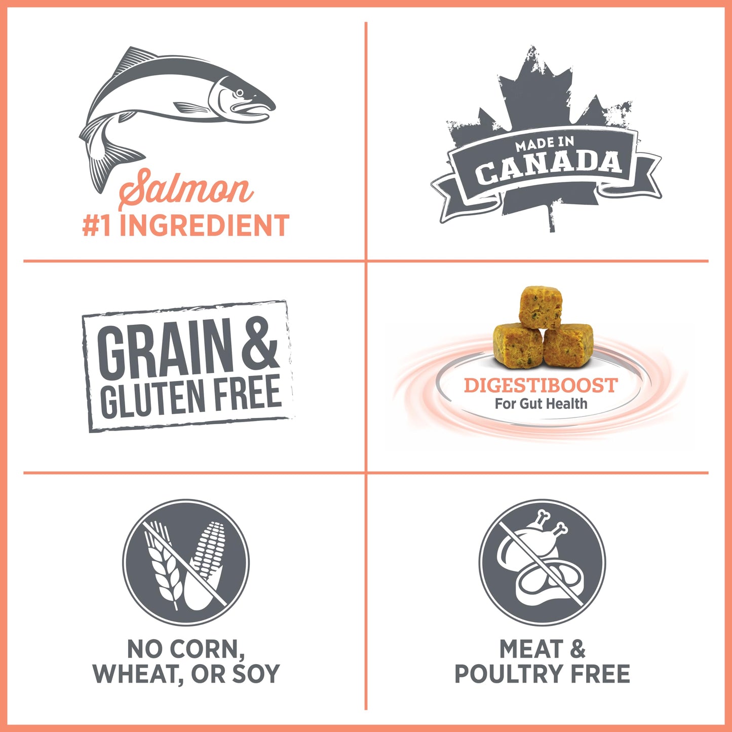 Nutrience Care Sensitive Skin & Stomach Hypoallergenic Adult Dog Food, 10 kg (22 lb), Salmon & Pumpkin, Grain & Gluten Free, Fresh Canadian Protein, Dry Dog Food, Nourriture Pour Chien - Available at All In One Marketplace Canada
