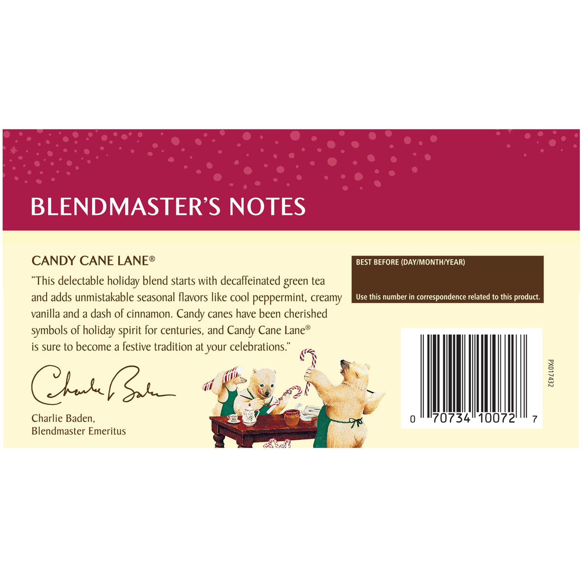 Celestial Seasonings Candy Cane Lane Decaf Holiday Tea, 20 Tea Bags per box, (Pack of 6) 🍁 All In One Marketplace Canada
