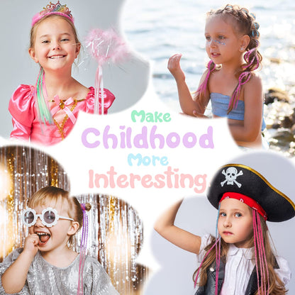 Dreamlover Pre-Braided Colored Hair Extensions for Kids, 12 Pieces 🍁 All In One Marketplace Canada