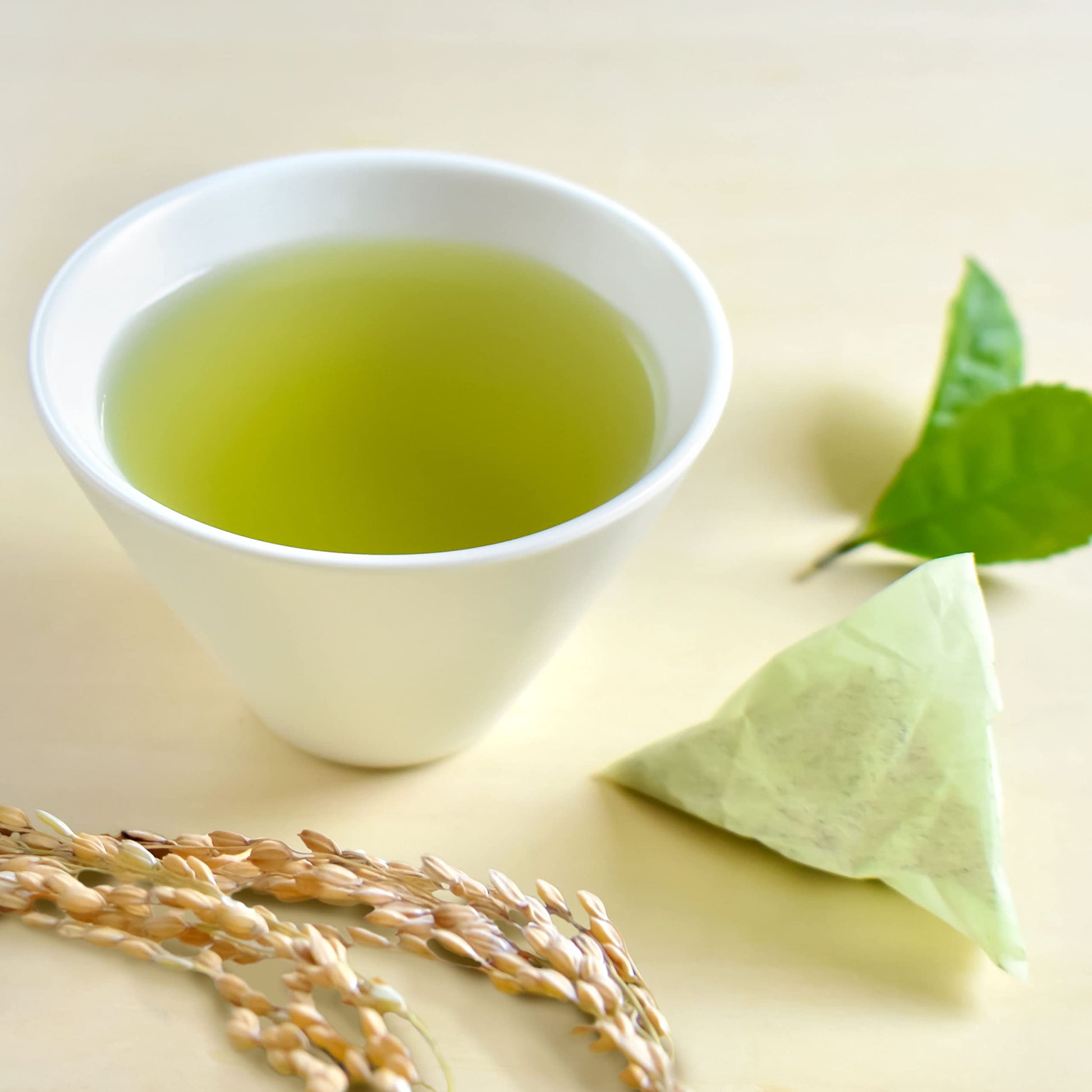 chaganju Genmaicha Green Tea with Roasted Brown Rice - Japanese Tea Bags, Low Caffeine (3g × 60 Bags)