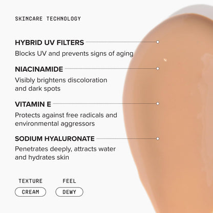 DRMTLGY Anti-Aging Tinted Moisturizer SPF 46 – Sheer Face Sunscreen & Lightweight Makeup with Broad Spectrum UV Protection – Hydrating Skin Care & Face Moisturizer – FSA HSA Eligible (1.7 oz) - Available at All In One Marketplace Canada