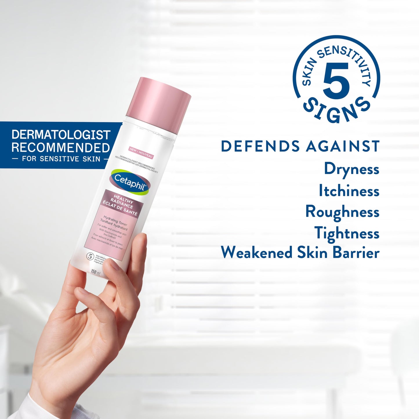 Cetaphil Healthy Radiance Hydrating Face Toner, Niacinamide Brightening Toner with White Sea Daffodil, Balancing & Refreshing, Dermatologist Recommended, 150ml - Available at All In One Marketplace Canada