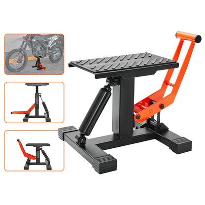 VEVOR Dirt Bike Lift Stand, Motorcycle Jack Lift Stand 440 lbs Capacity and Hydraulic Lift Operation, Adjustable Height Hoist Table, for Dirt Pit Bike Repair, Maintenance, Dirt Bike Accessories 🍁 All In One Marketplace Canada
