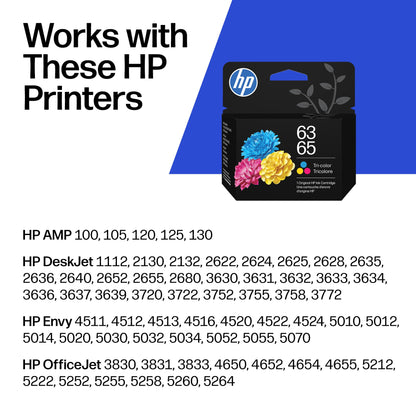 HP 63/65 Original Ink Cartridge - Standard Yield - Tri-Color