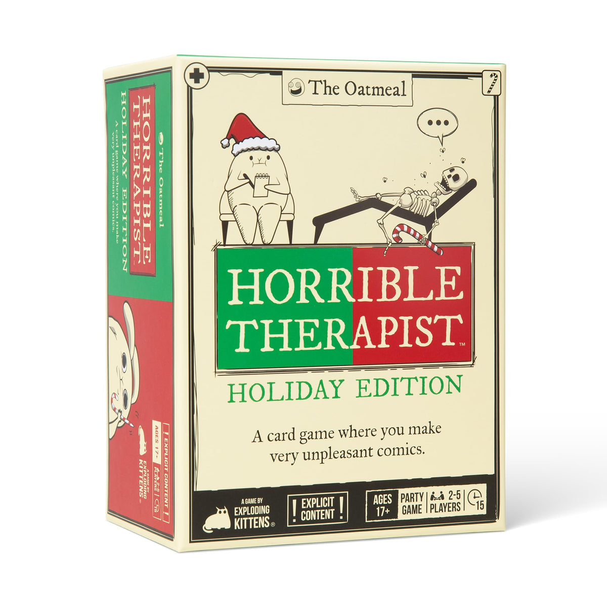 Exploding Kittens Horrible Therapist Holiday Edition, 3-8 Players, Ages 17+ 🍁 All In One Marketplace Canada