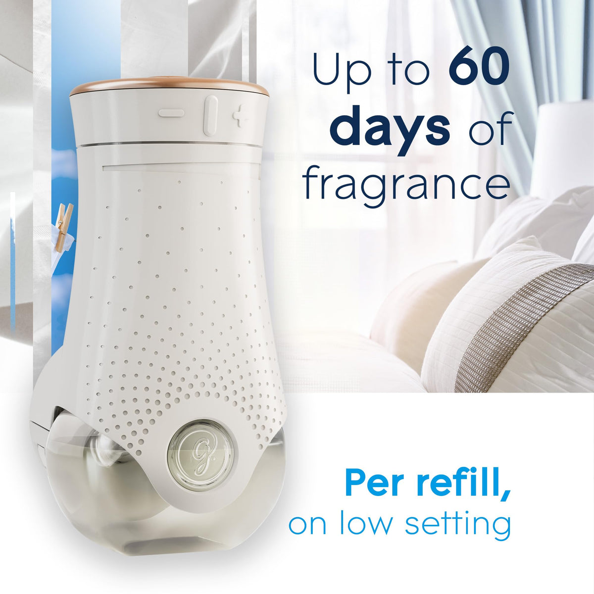 Glade PlugIns Air Freshener Oil Refill, Scented and Essential Oils for Home and Bathroom, Clean Linen, 10 Refills