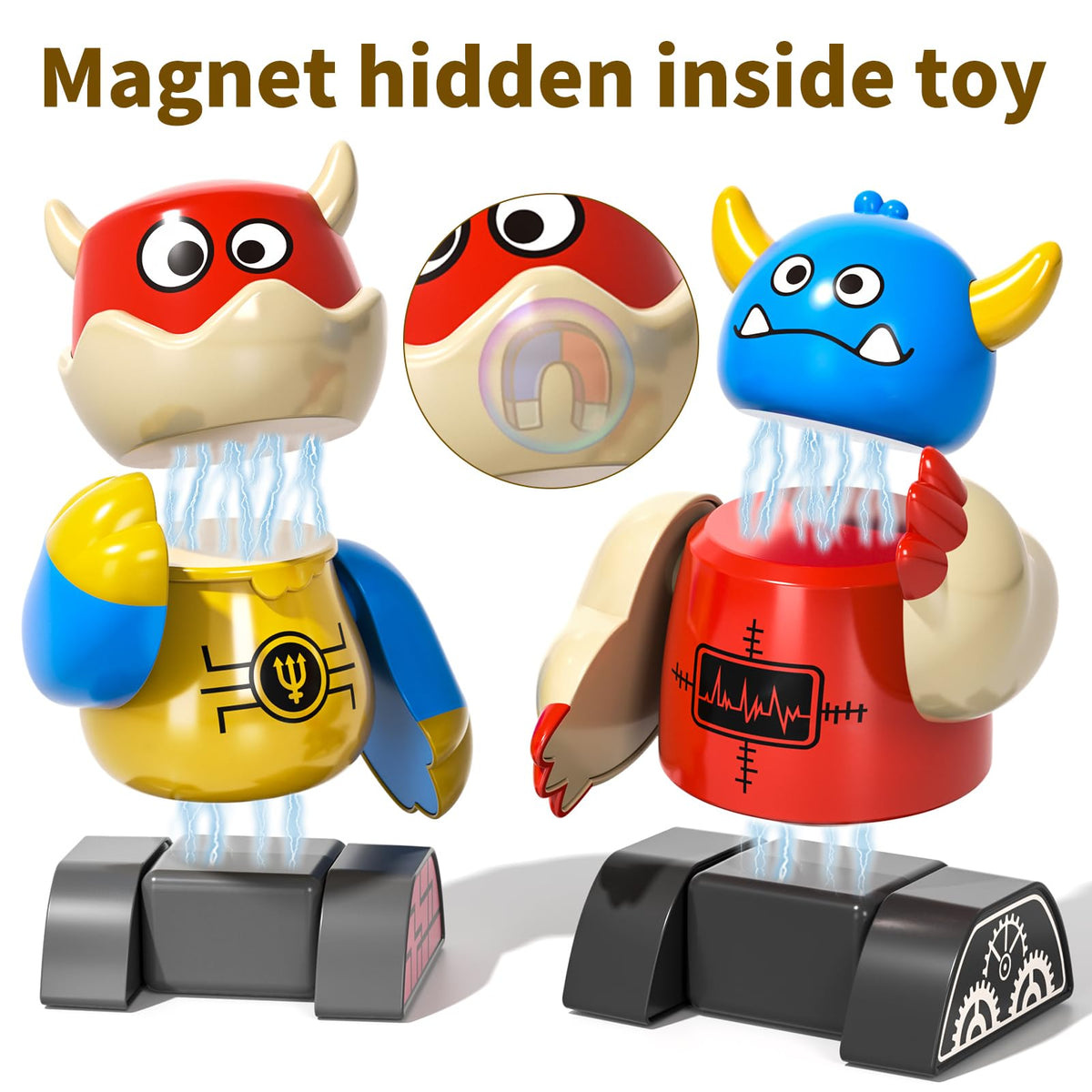 BLmukce Magnetic Robot Toy for Kids 3-5, 35 PCS STEM Educational Playset with Storage Box, DIY Stacking Monster Robots, Toddler Creative Building Toys Gift for Boys Girls (Christmas Birthday) 🍁 All In One Marketplace Canada