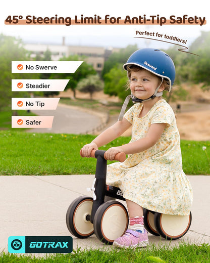 Gotrax Baby Balance Bike, 7" Silent Wheels, First Gift for Toddlers 1-2 Gotrax