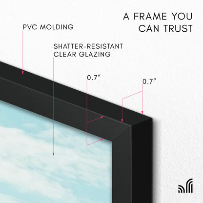 Americanflat 18x24 Poster Frame with Polished Plexiglass - Streamline Collection - Thin Border Picture Frame for Wall Display - Hanging Hardware Included - Black 🍁 All In One Marketplace Canada