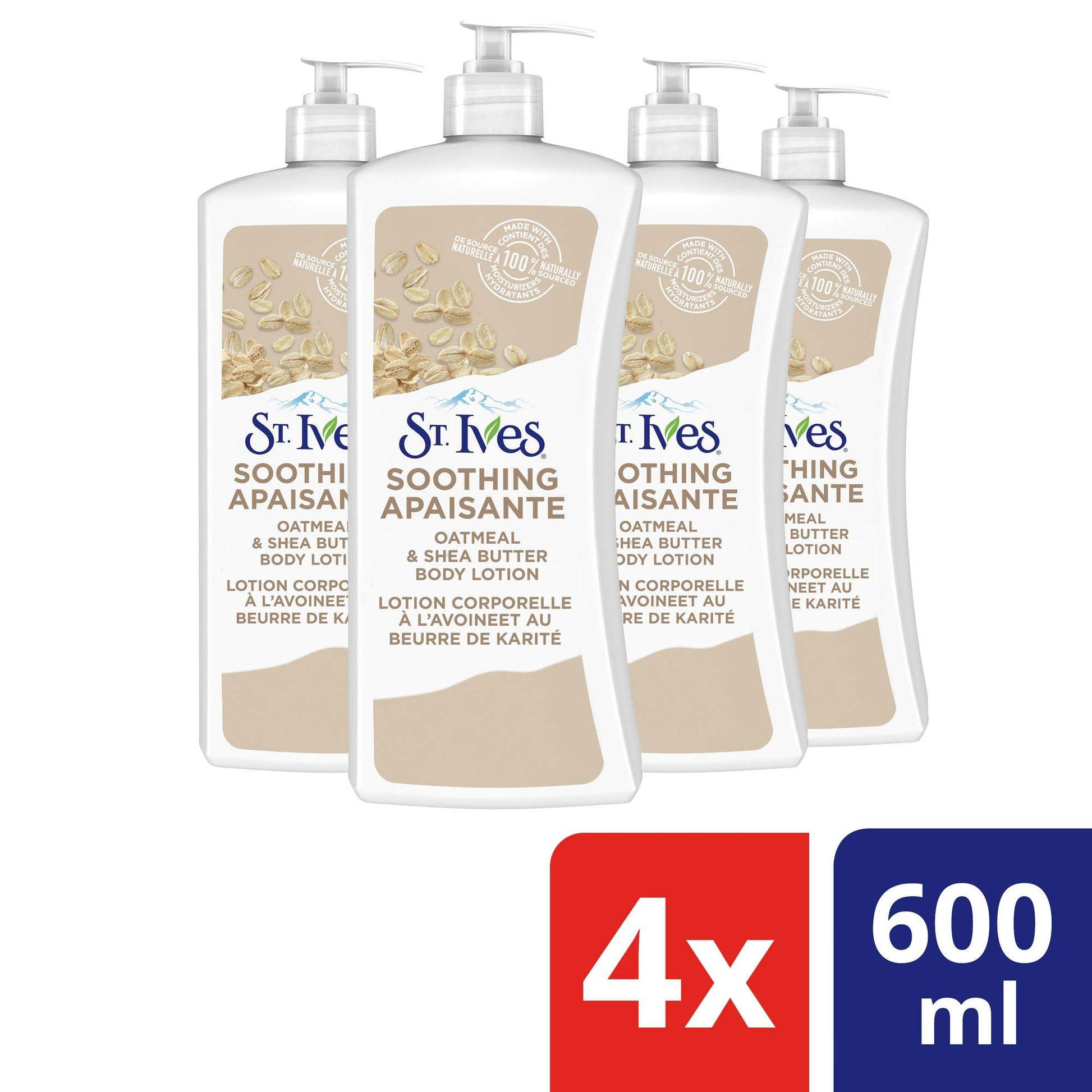 St. Ives Soothing Oatmeal & Shea Butter Body Lotion 4 x 600 mL ST. Ives