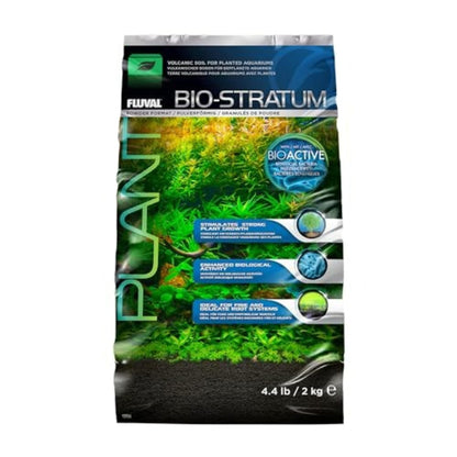 Fluval Bio-Stratum Volcanic Aquarium Soil - Powder Format - 2 kg (4.4 lb) - Available at All In One Marketplace Canada