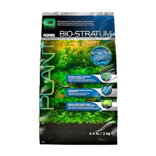 Fluval Bio-Stratum Volcanic Aquarium Soil - Powder Format - 2 kg (4.4 lb) - Available at All In One Marketplace Canada