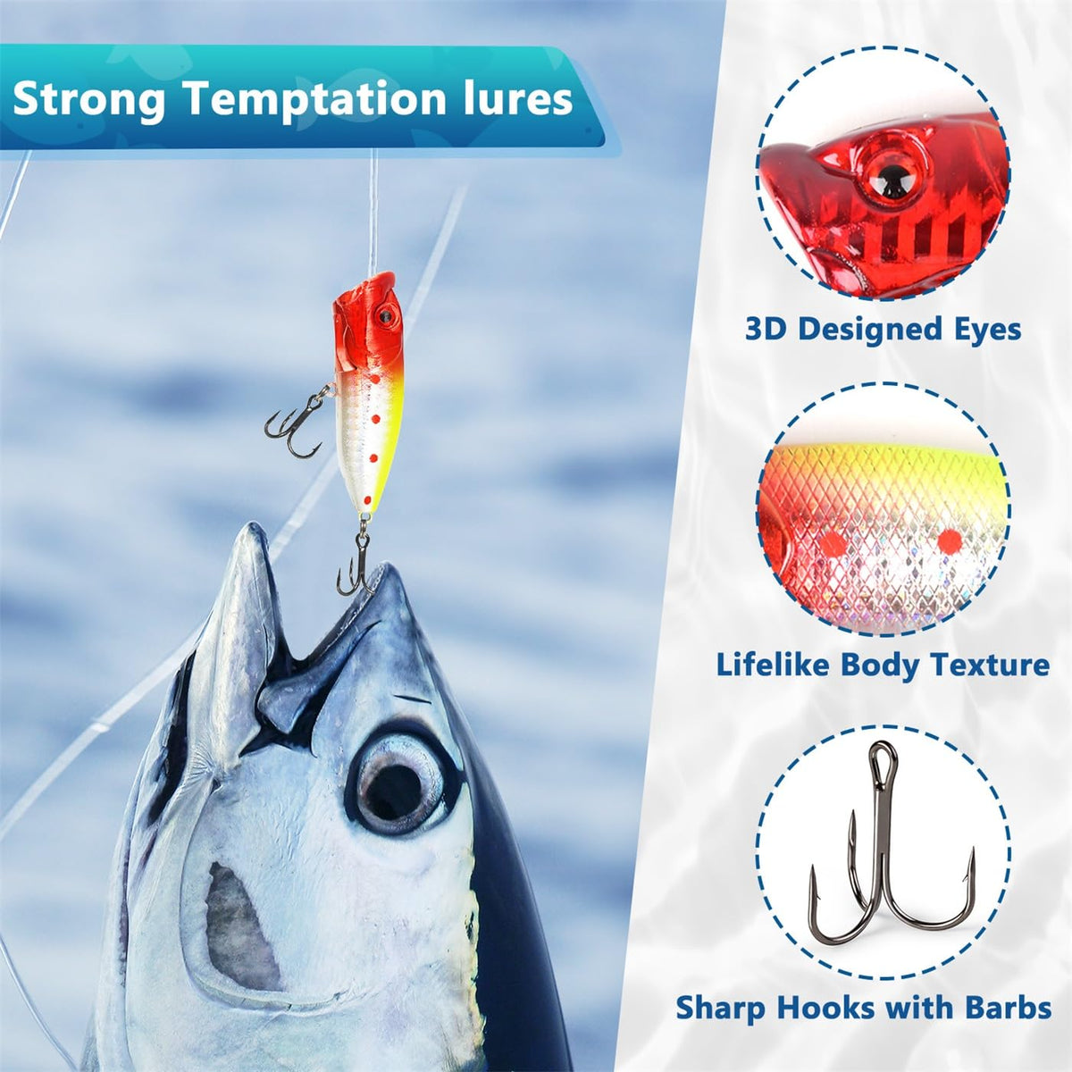 MOVINPE Fishing Advent Calendar for Adult Men Teen,24 Days Christmas Countdown Fishing Premium Lures Set for Fishing Lovers 🍁 All In One Marketplace Canada