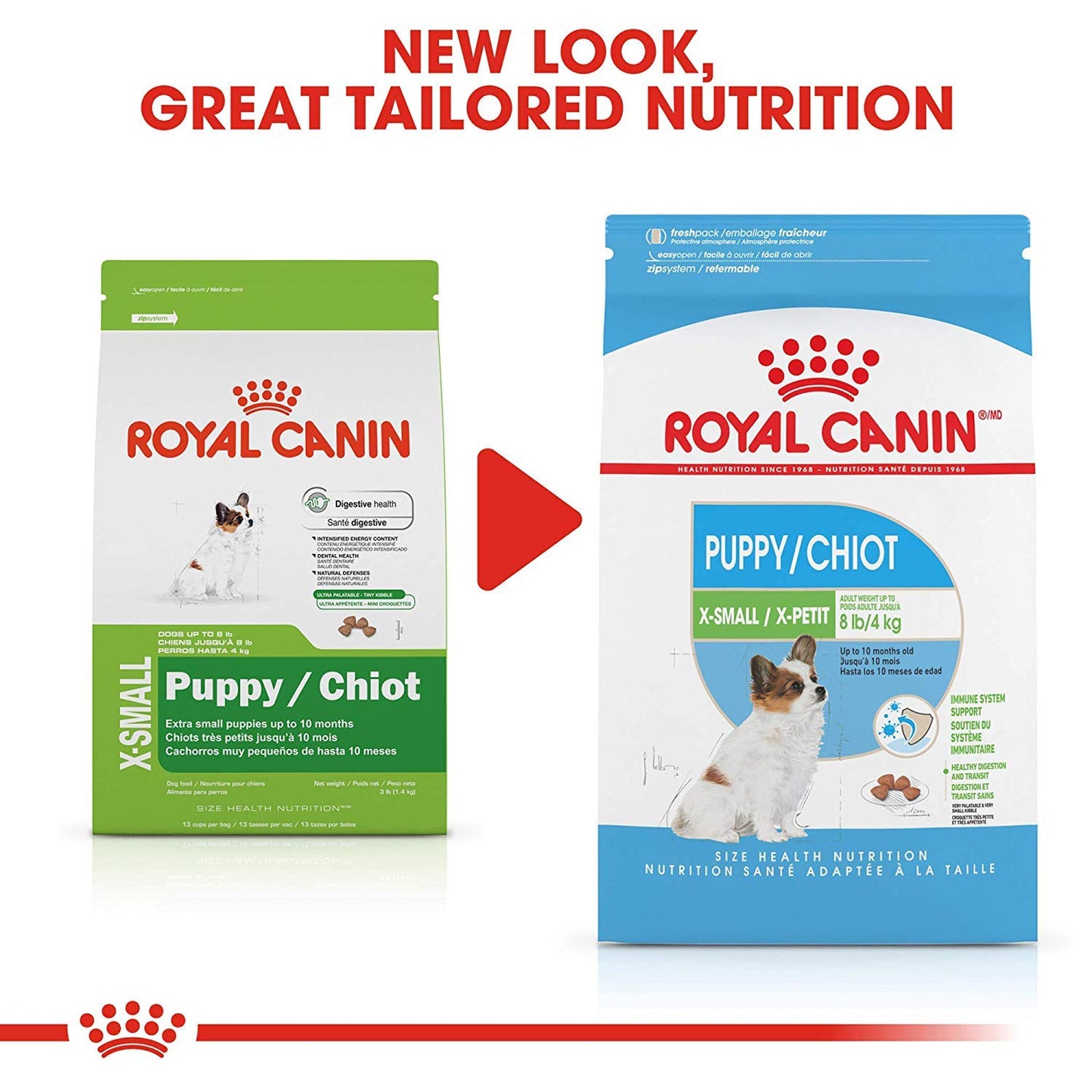 Royal Canin Size Health Nutrition X-Small Breed Dry Puppy Food, Supports Brain Development, Immune Support and Digestive Health, 3 lb Bag ROYAL CANIN