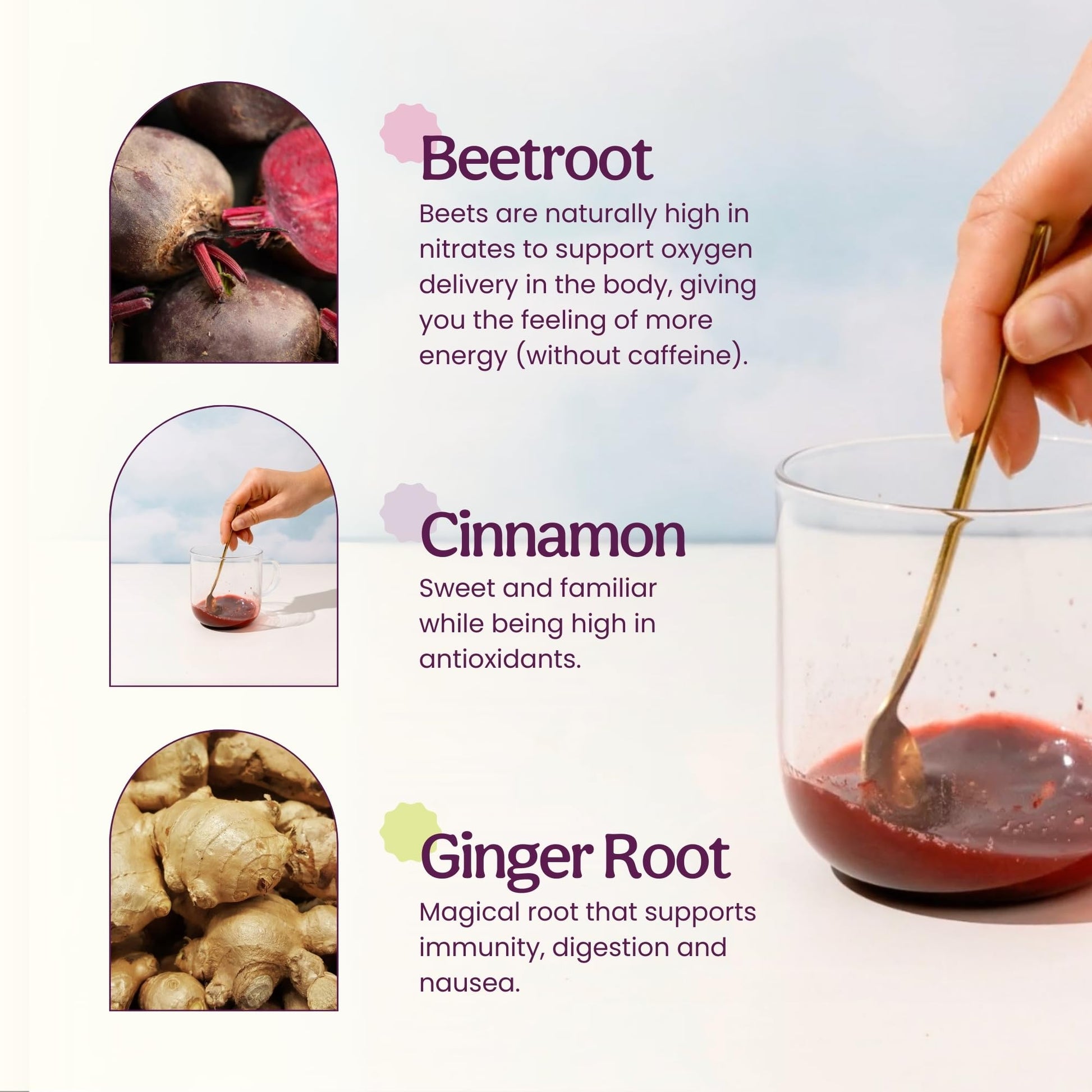 Blume Superfoods Latte - Beetroot Powder, Energy Boosting, Organic Beet Powder, Clove, Cinnamon, Ginger - Vegan, Gluten-Free - 25 Servings -Canadian Brand - As Seen on Dragons' Den Blume