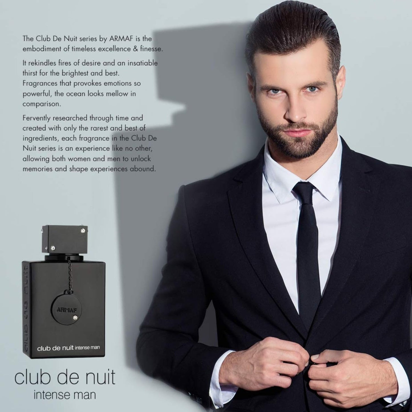 ARMAF S Club De Nuit Intense for Men Eau De Toilette Spray, 3.4 ounces, black, 106 ml / 3.6 oz (31470) - Available at All In One Marketplace Canada