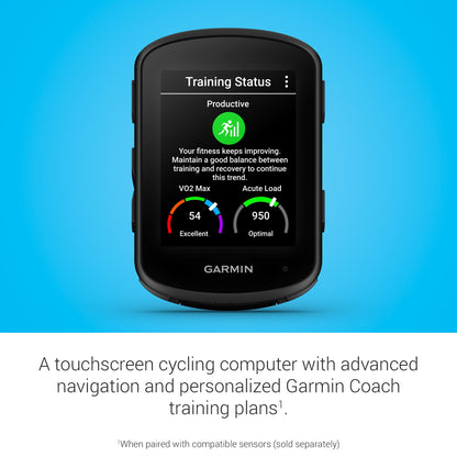 Garmin Edge 840, Compact GPS Cycling Computer with Touchscreen and Buttons, Targeted Adaptive Coaching, Advanced Navigation and More Garmin